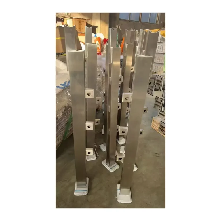 SB1 twin flat-bar stainless steel balustrade post